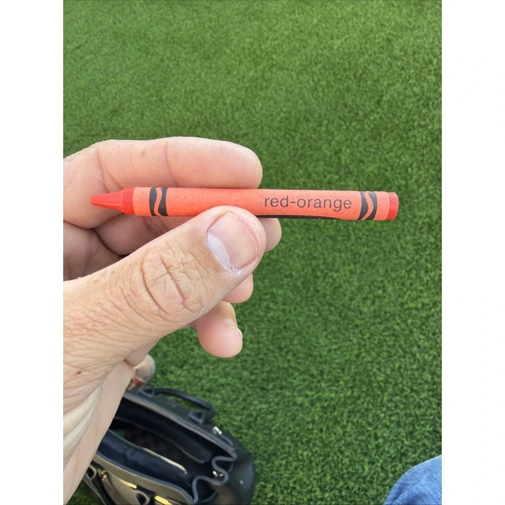 Orange Red Retired Crayola Crayon New Unused Binney & Smith New York Vintage